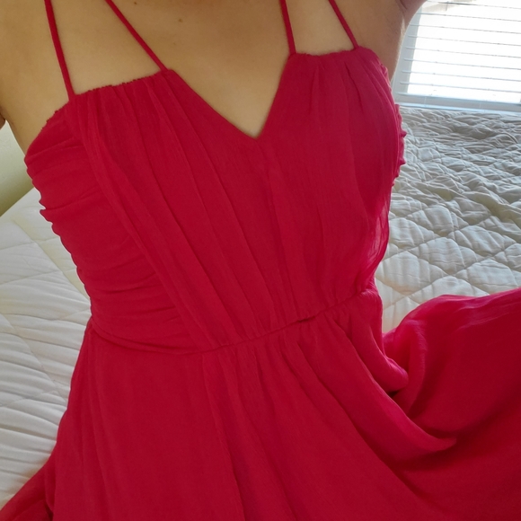 Fire Ruched Chiffon Dress - Picture 4 of 10